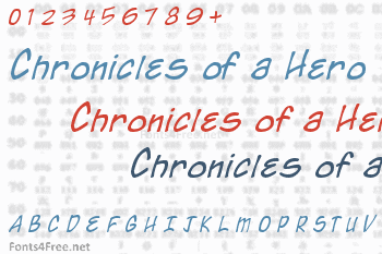 Chronicles of a Hero Font