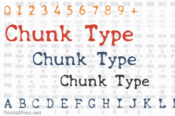 Chunk Type Font