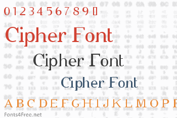 Cipher Font