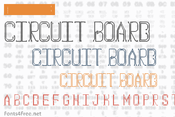 Circuit Board Font