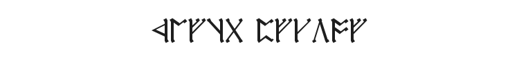 Cirth Erebor Font Preview