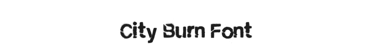 City Burn Font