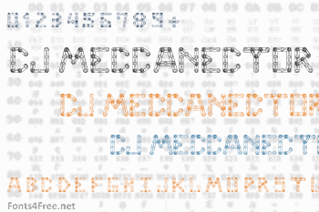 CJ Meccanector Font