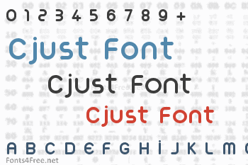 Cjust Font