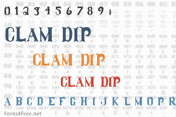 Clam Dip Font