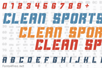 Clean Sports Font
