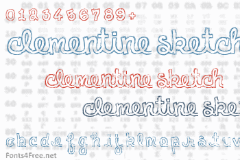 Clementine Sketch Font