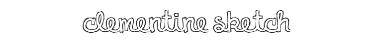 Clementine Sketch Font Preview