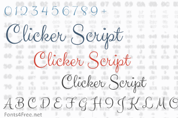 Clicker Script Font : Download Free for Desktop & Webfont