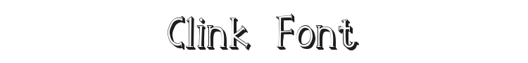 Clink Font