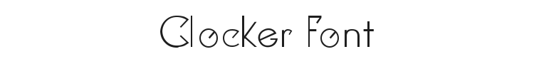 Clocker Font