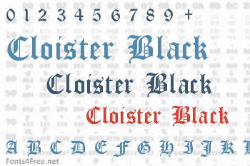 Cloister Black Font