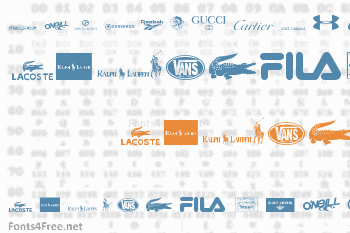 Clothing Logos Font
