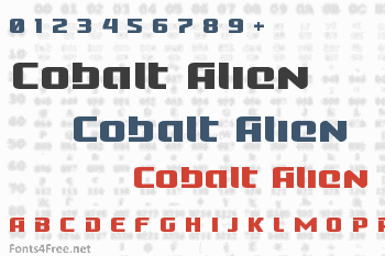 Cobalt Alien Font