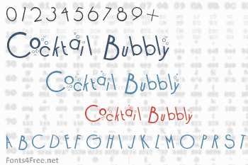 Cocktail Bubbly Font