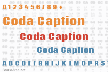 Coda Caption Font