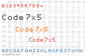 Code 7x5 Font