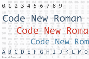 Code New Roman Font