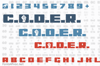 C.O.D.E.R. Font