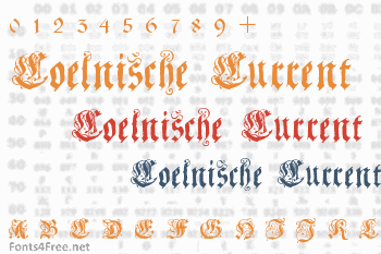 Coelnische Current Fraktur Font