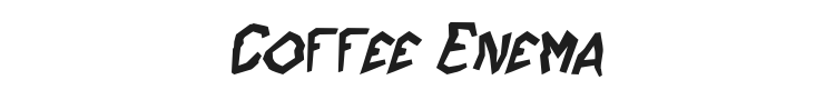 Coffee Enema Font Preview