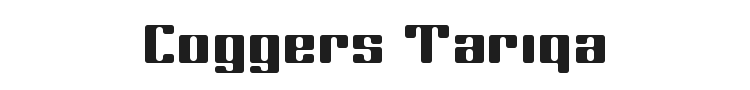 Coggers Tariqa Font