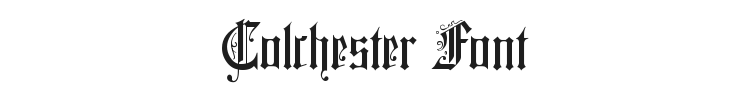 Colchester Font Preview