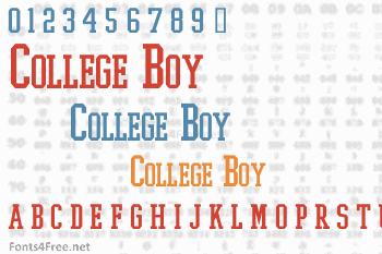 College Boy Font