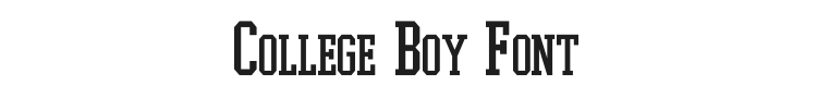 College Boy Font