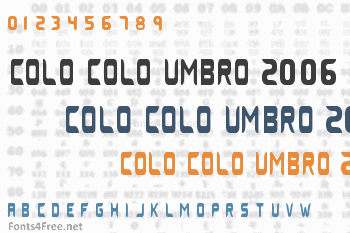 Colo Colo Umbro 2006 Font