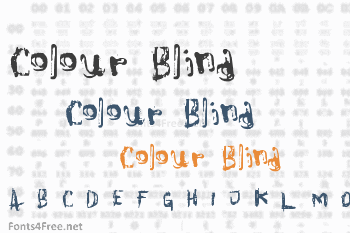 Colour Blind Font