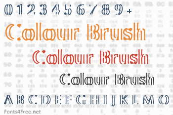 Colour Brush Font