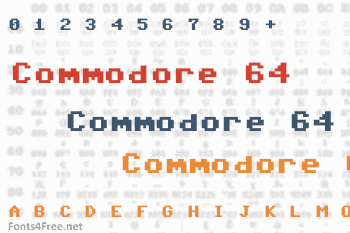 Commodore 64 Pixelized Font