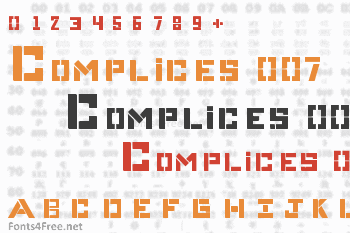 Complices 007 Font