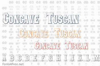 Concave Tuscan Font