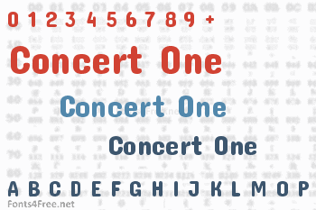 Concert One Font