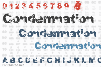 Condemnation Font