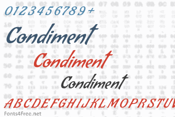 Condiment Font