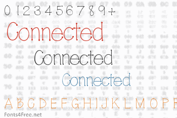 Connected Font