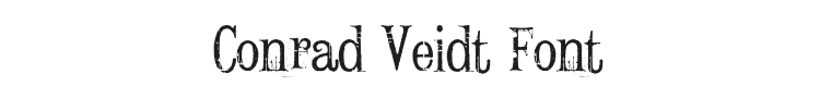 Conrad Veidt Font Preview