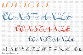 Constanze Initials Font