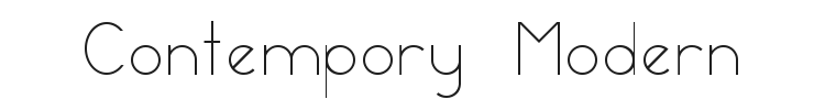 Contempory Modern Font