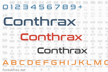 Conthrax Font