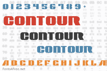 Contour Generator Font