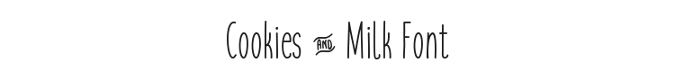 Cookies & Milk Font Preview