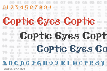 Coptic Eyes Coptic Font