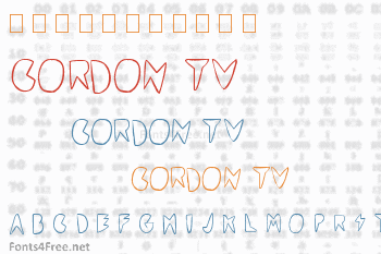 Cordon TV Font