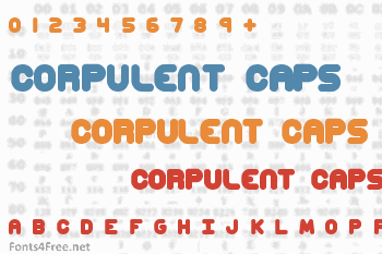 Corpulent Caps Font