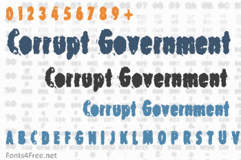 Corrupt Government Font