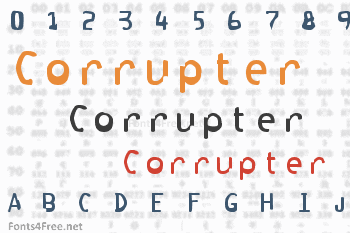 Corrupter Font